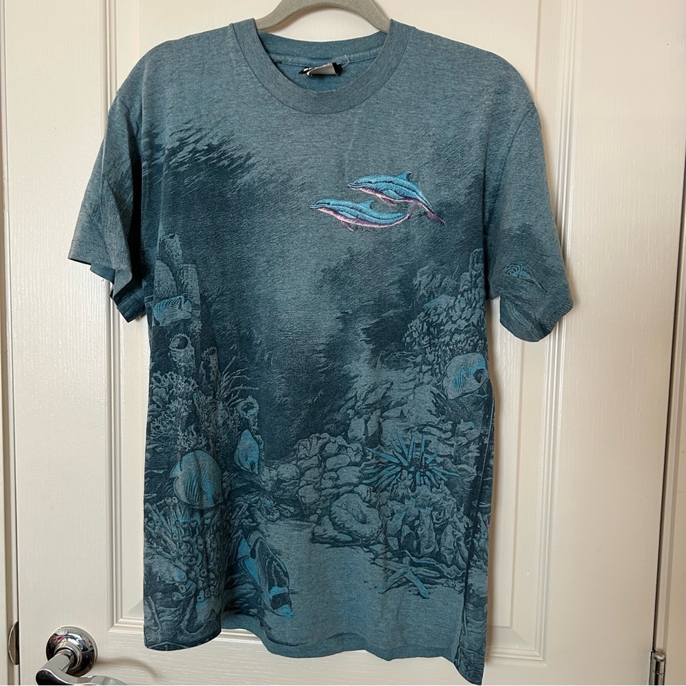 Under the Sea all over print vintage tee!